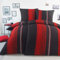 BaSaTex Mikrofaser Seersucker Bettwäsche Set 4 teilig - bügelfreie Microfaser Bettgarnitur Öko-Tex Zertifiziert - 2X 135x200 cm + 2X 80x80 cm - Design: Bernhard Rot
