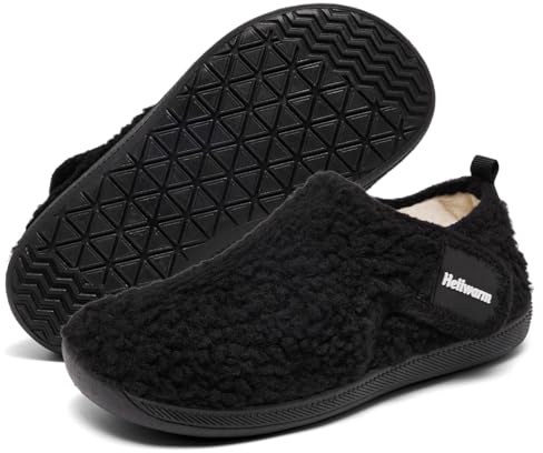 Heiiwarm Kids Warm Winter Slippers LightWeight House Shoes For Kids | Kids Barefoot Socks Cozy Bedroom Slippers(Little Kid/Big Kid)