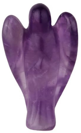 Morella Edelstein Amethyst Engel Glücksbringer Schutzengel zum Mitnehmen 3,5 cm in Samtbeutel