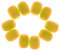MagiDeal 10pcs Mini Bonnette de Micro Anti Vent en Mousse Pare-Brise Housse pour Micro Cravate - Jaune