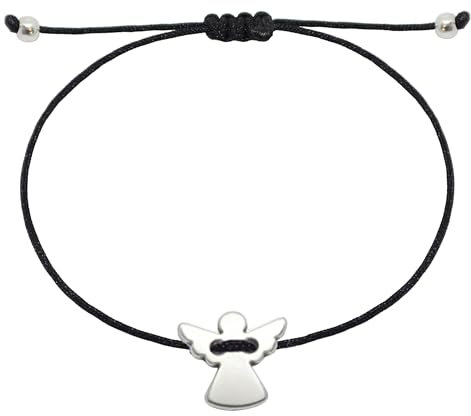 Selfmade Jewelry Armband Damen Silber Schutzengel Handgemacht Größenverstellbar Glücksbringer Inkl. Geschenk-Verpackung
