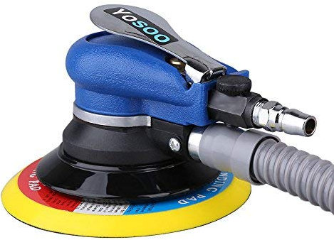 Schleifmaschine Exzenter 150mm Poliermaschine Set 10,000 U/min Exzenterschleifer 90PSI 84 L / min Winkelschleifer Polierer Werkzeug Poliermaschine zum Polieren von Auto