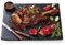 Sendez® 2 x Schieferplatten 30x20cm Servierplatte Untersetzer Käseplatte Wurstplatte
