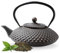 Tealøv TEIERA IN GHISA Smaltata 1,25 LITRO | Teiera Ghisa Con Infusore in Acciaio Inox | Design Originale | per Preparare Ottimo Te | Bollitore in Stile Giapponese | Collezione: Kambin, Rame