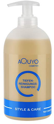 Style & Care Tiefenreinigung Shampoo zur Haarpflege, entfernt Klebereste und Rückstände aus dem Haar (500ml) | Reinigungsshampoo und Pflegeshampoo ein Einem | ohne Silikone, Salze oder Parabene