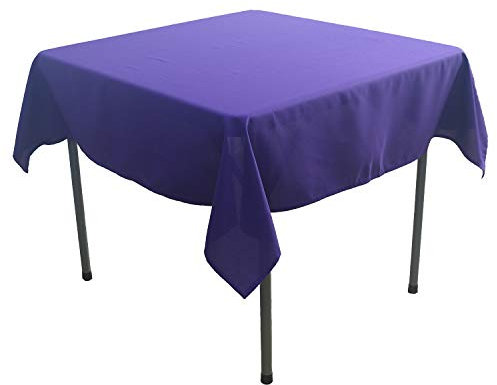 KaitatsuSen Quadratische Tischdecke aus Polyesterstoff, Violett, 150x150cm
