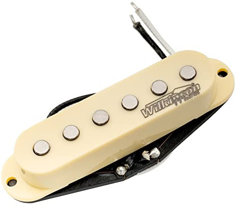 Wilkinson Série M High Output Alnico 5 Strat Micro Simple Bobinage Manche Pickup pour Guitare électrique Stratocaster, Crème