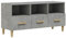 vidaXL Engineered Wood TV Cabinet - Modern Media Unit with Multiple Storage Compartments and Drawers - Concrete Grey - Ideal for Living Room or Bedroom