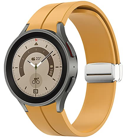 20 mm SchnellverschlussArmband für Samsung Galaxy Watch 54 Armbänder 44 mm 40 mm für Damen und Herren, Magnetverschluss, verstellbares Sportarmband für Galxy Watch 5 Pro 45 mm4 Classic 42 mm 46