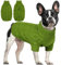 Hjumarayan Hundepullover - Warme Hunde Pullover Schlicht & Elegant Hundepulli mit Geschirrloch für Chihuahua (Grün L)