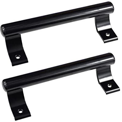 KAFENDA 2-Piece 8 Aluminium Sliding Door Handle, Modern Metal Handle for Balcony Glass Doors, Bathroom Sliding Doors, barn Doors, Warehouse Doors, etc.
