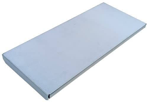 EMPULA 2 Stück Einlegböden, Fachböden, Stahlpaneele Stahl verzinkt für Regale (Dicke: 1 mm, 580 x 248 x 20 mm)