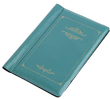 120 Taschen 10 Seiten Sparbuch Münzaufbewahrungsalbum für Münzhalter Sammelbücher Hochwertiges Münzsammelbuch, Königsgrün