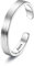 Chriscoco 925 Silber Ringe für Damen Verstellbare Ring Bandring Eheringe Verlobungsring Daumenring Verstellbar Offener Ring für Damen Herren 3MM