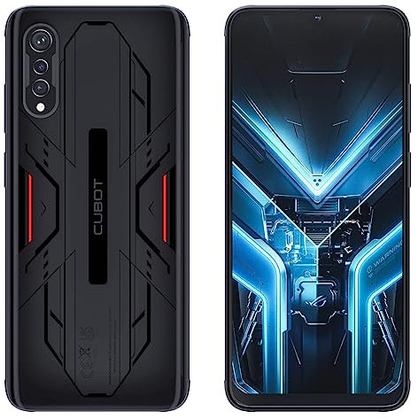 CUBOT X70 – 6,58-Zoll-FHD+-Smartphone, 12 GB und 256 GB, 100-MP-Dreifachkamera, 5200-mAh-Akku, Android 13, Octacore-Prozessor, Farbraum Schwarz