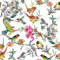 Alzkkll Papier Peint Oiseau,300 * 45cm Papier Peint Adhésif Épaissir Floral Oiseau Papier Peint Imperméable Décoratif Papier de Contact Pour la Décoration de la Chambre à Coucher