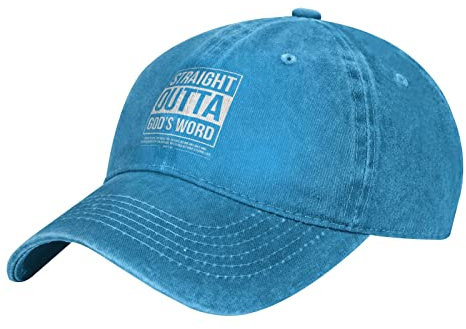874 Baseballkappe Straight Outta Gods Wor John 3: 16 Jesus Christentum Herr Baseball Cap Retro Basecap Baseball Casual Baseball Kappe Für Athletic Ausflug Sport