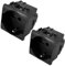 2 Pezzi Presa Schuko Bipasso Nero 2P+T 16A Compatibile con Bticino Living International MOKEKA Compatibile con Bticino Living Light (2 pezzi Presa Schuko Bipasso, Nero)