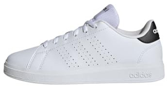 adidas Advantage Base 2.0 Shoes Junior, Scarpe da Tennis Unisex-Adulto, Cloud White/Cloud White/Core Black, 39 1/3 EU