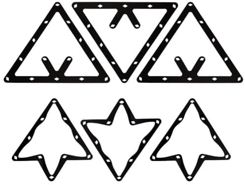 INFUNLY 8Pcs/Set Magic Ball Rack Pool Ball Rack Magic Rack Sheet Billiards Ball Rack Pool Table Ball Holder Triangle Cue Accessories for Magic Ball Rack 8, 9, and 10 Ball Combo Pack and Snooker