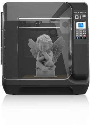 QIDI Q1 Pro 3D Printer, 600mm/s High-Speed Fully Auto Leveling 3D Printers with Camera, 60℃ Chamber Heat, Support 350°C Printing, Tangle Detection, Printing Size 245 * 245 * 240mm