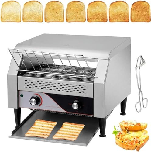 Toster Comercial 300 Slices/H Toster Toster Industrial Grandeo De Acero Inoxidable El Horno De Tostadora De Acero Inoxidable Para Restaurantes Cafes Buffets Family Day Camping