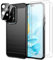 Coque Compatible avec Honor 200 Lite 5G avec 2 Pièces Protection Écran en Verre Trempé et 2 Pièces Caméra Arrière Protecteur, Étui Anti Empreintes - Noir