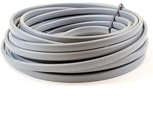 Twin and Earth Electrical Cable 1.5mm & 2.5mm 6242Y Flat Grey 10, 20, 30, 40, 50 and 100 metre lengths (1.5mm, 100 Metres)
