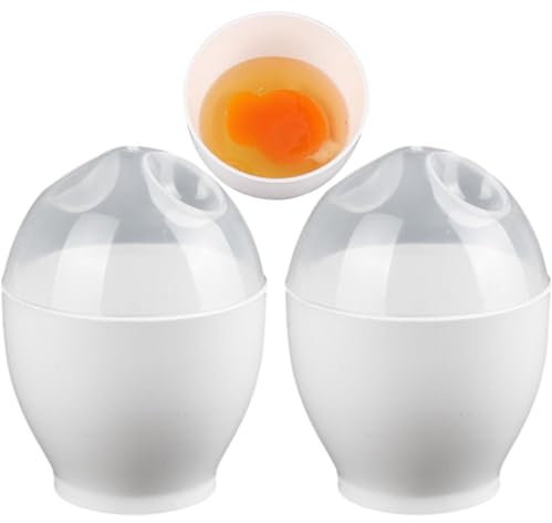 Egg Poachers Microwave Egg Cooker for Boiled Eggs Quick Poached Eggs Maker Poacher Cups Easy Boil Small Egg Boiler Cup for Kitchen Restaurant