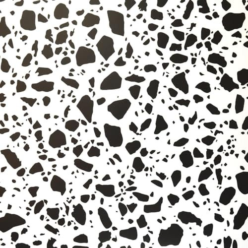 Dalmatian Spots Black and White Wallpaper - Monochrome Dots Animal Print Stylish Trendy - Paste The Wall