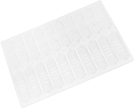 Gatuida Microscope Slide Holder Slide Staining Tray with 20 Slots Plastic Large Capacity for Laboratory Use for Experiment and Sample Storage