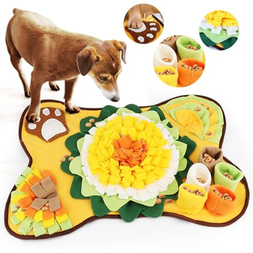 Hunde-Schnüffelmatte, MXTIMWAN Schnüffeldecke Schnüffelrasen für Haustier Hunde, Hund SchnüFfelteppich, Schnüffelspielzeug Hund für jeder Größe