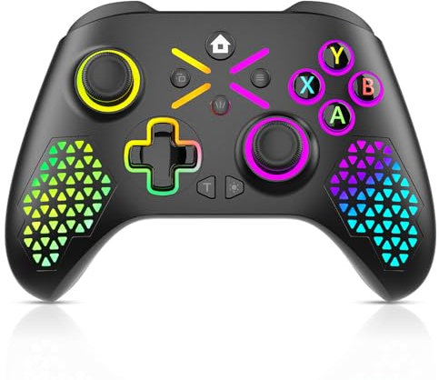 Gamrombo Wireless Controller for Xbox One, Xbox Series X/S, Xbox One X/S, PC, LED Gaming Controller with TURBO,Macro Function,3.5mm Audio Jack, Need Update The Software to Pair with the Xbox