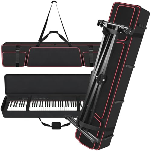 [Bag Only] Piano keyboard Case Compatible with Yamaha P71/P45P/143B 88 Key Weighted Slim Digital Pianos, Travel Carrying Holder for Electric Mechanical Keyboard Stand Performing Outdoors Home Practice
