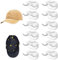 DAAIZIII 12 Stück Cap Halterung Wand,Kappenhalter,Selbstklebende Kappenhalter,Cap Halter,Basecap Halterung Wand,Cap Halterung,Baseball Cap Halter Für Mützen, Schlüsselanhänger Kopfhörer Schals Weiß
