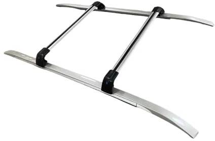 Relingträger Für Mitsubishi Für Outlander 2022-2024 Gepäckträger Ladebalken Dachreling Querträger-Set Dachgepäckträger(Silber schwarz)