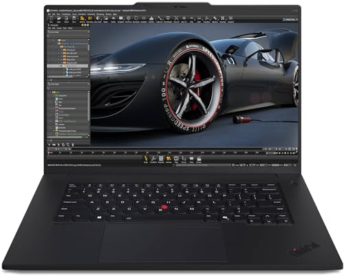 Lenovo ThinkPad P1 Gen 7 AI Laptop, Intel Ultra 9 185H vPro, NVIDIA RTX 3000 Ada, 64GB RAM, 4TB SSD, 16 4K OLED (3840 x 2400) IPS, antiriflesso, touchscreen, fotocamera 5MP RGB+IR, Wi-Fi 7, Win 11