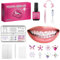 LMDGDS Zahnschmuck, DIY Zahnschmuck Set, Tooth Gem kit Schmuck Zubehör mit 139* Kristalle für Funkelndes Lächeln, Party Daliy (Serie E)