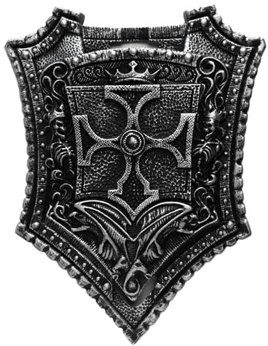 iiniim Mittelalterliches Altes Rom Ritter Spielzeug Prop Wikinger Schild und Schwert Spielzeug für Halloween Party Typ A One Size