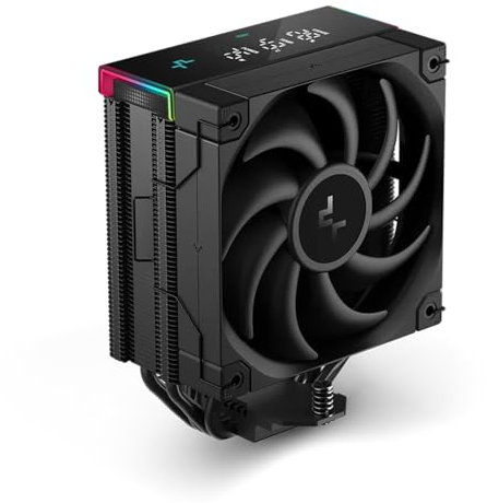 ICOLER AK400 Digital PRO CPU Cooler PC Computer, 1750RPM 120mm PWM Case Fan, 4 Heatpipes, Digital Top Cove, Aluminium Heatsink, for AMD AM4/AM5/Intel LGA 1150/1151/1155/1200/1700/1851 (Black)