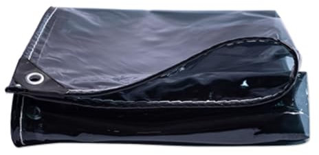 Lona Impermeable de PVC Transparente - Lona translúcida de Alta Resistencia de 400 g/m² - Caseta para Plantas para el hogar y el jardín, Resistente al Viento, al Agua y a la Lluvia(1.8x3.6m)