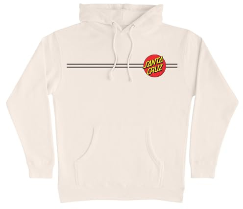 Santa Cruz Men's Pullover Hooded Sweatshirt Classic Dot Skate Sweatshirt