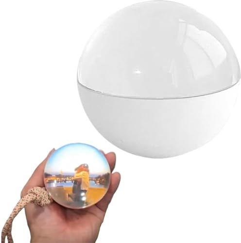 LZTET 3D-Kristallkugel-Ultraschall-Digitalanzeige,Personalisierter Globus,Kristall Video Display,Kristall Foto Geschenk,Laser Globus Geschenk,FüR Baby Shower Oder Jahrestag(White)