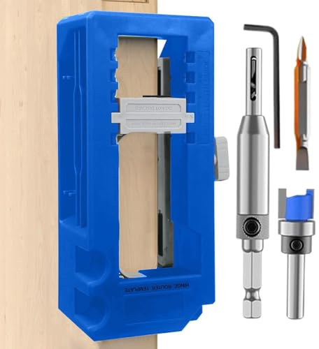 Door Hinge Jig - Door Hinge Router Jig, Door Model, Adjustable Mortuity Jigs, Heavy Cabinet Bailers For Residential Shower From 3 To 5