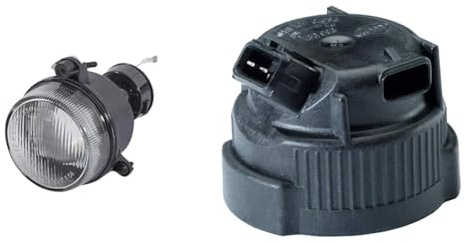 Hella 1NL 007 186-021 Glühlampe-Nebelscheinwerfer - links/rechts - für u.a. Renault Twingo I (C06_) + 9HD 149 253-007 Kappe, Nebelscheinwerfer