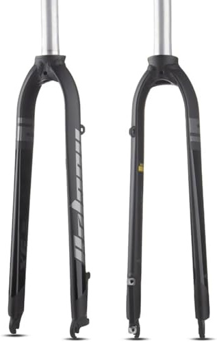 KUNYOS Fahrradgabel 26In 27.5In 29In Mountainbikes Starrgabel 1-1/8'' Straight Tube Rennrad Hard Fork Alloy Disc Brake Fahrräder Vorderradgabel Schnellspanner 9 * 100Mm,Schwarz,29inch