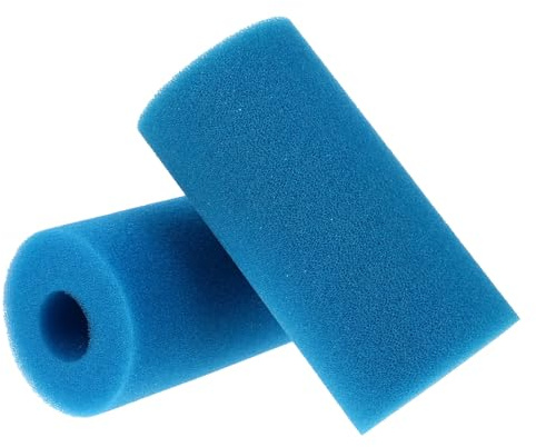 OSALADI 2 Stück Wiederverwendbarer Blauer Filterschwamm Poolfilterreiniger für Schwimmbad Wasserreinigung