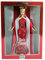 BARBIE poupée blonde robe de soirée rouge brillante - mattel 2000 - pour le nouvel an 2000 - collector edition - boite vitrine rouge