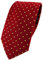 TigerTie Modische Designer Krawatte in rot gold gepunktet