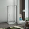Box cabina doccia 90x90cm Doppie Porte Con Due Barre Stabilizzatrice Vetro Temperato Trasparente Anticalcare Alta 195cm